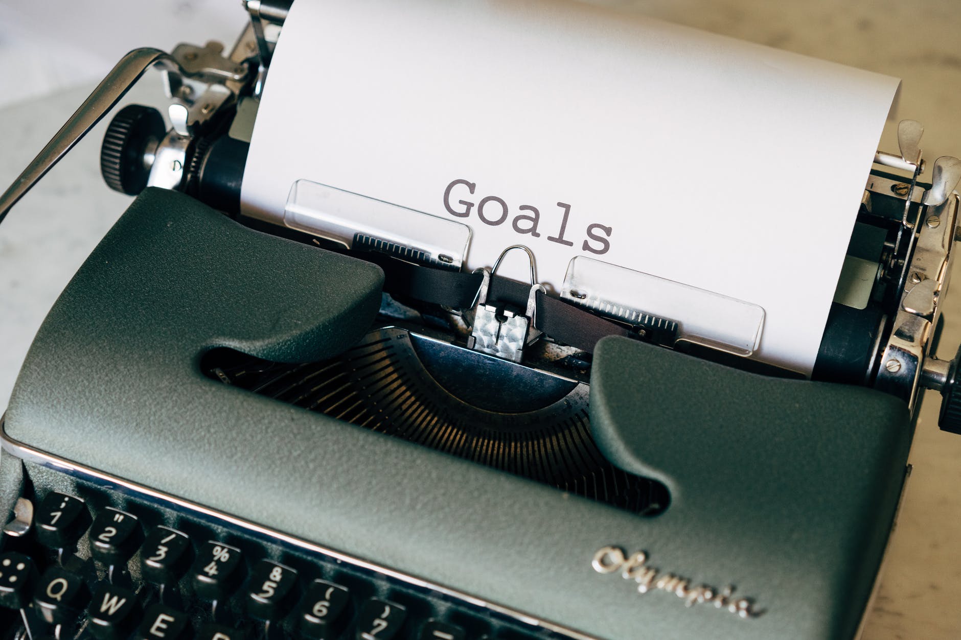 typing goals for therapy